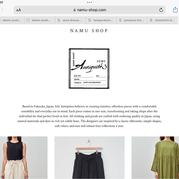 Ichi One of a Kind Linen Dress NWOT - Picture 8 of 8